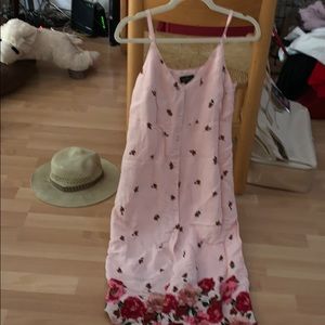 Top shop floral button up dress size 8